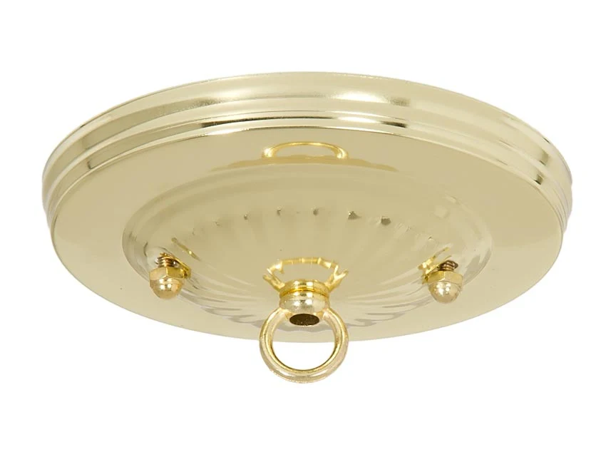 Brass Plated Steel Ceiling Canopy Kit, 5-1/8" dia. (10801)