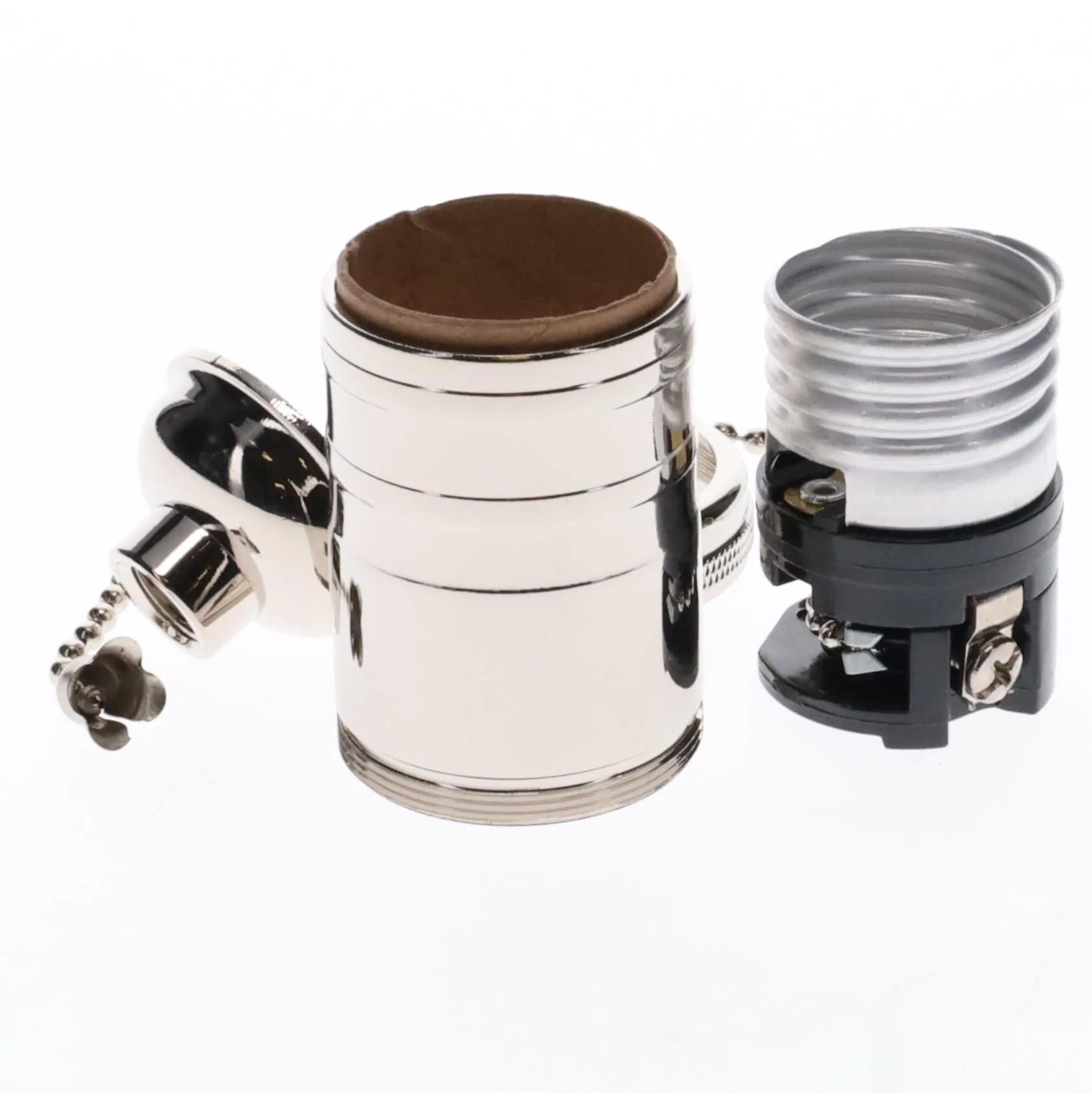 Brass Socket On/Off Pull Chain, No Uno Threads, Nickel Plated (48254N) - Image 10