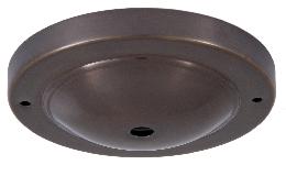 Shallow Dome Shape Bronze Canopy & hardware kit with matching finish (11717B) - Image 2