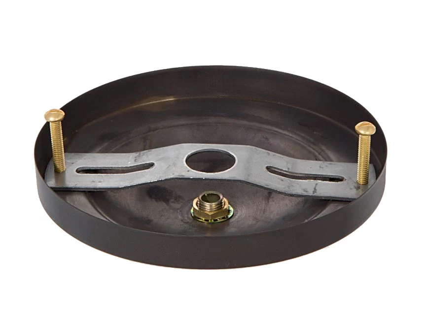 Shallow Dome Shape Bronze Canopy & hardware kit with matching finish (11717B) - Image 5