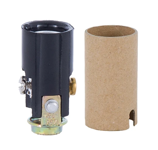 Candelabra Base, Candle Socket with 1/8 F hickey, 1-1/2" overall ht. (48230i)