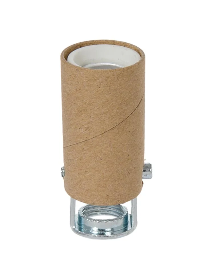 Candelabra Base Short Keyless Porcelain Socket with Paper Insulator (47759)