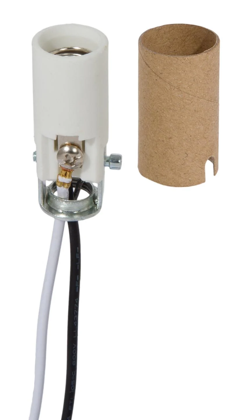 Candelabra Short Keyless Porcelain Socket with Paper Insulator (47767) - Image 2