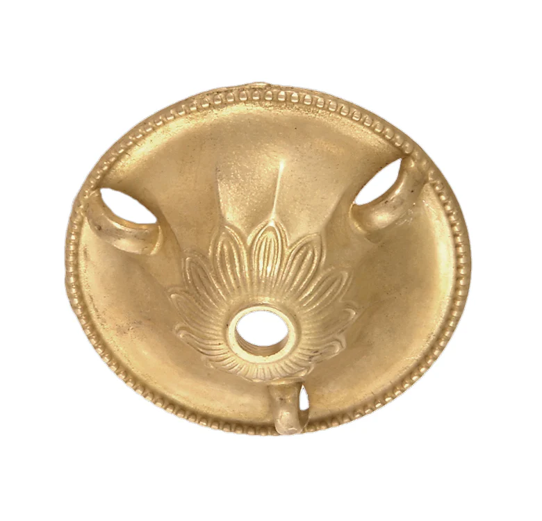 Cast Brass Chain Junction Cap, 3 3/16" dia. (11813U)