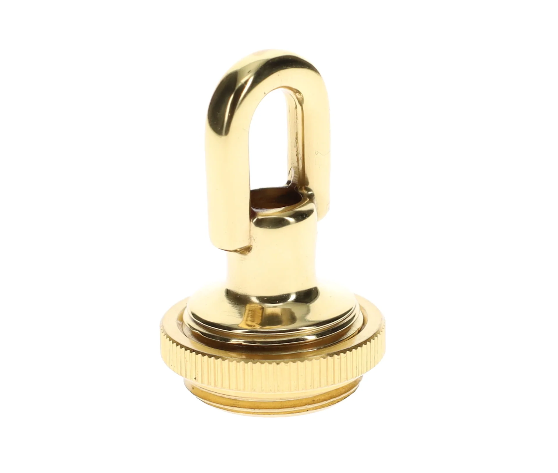 Cast Brass Polished & Lacquered Screw Collar Canopy Set, 1/4 F Tap, Mounting Hardware Kit (10951) - Image 3