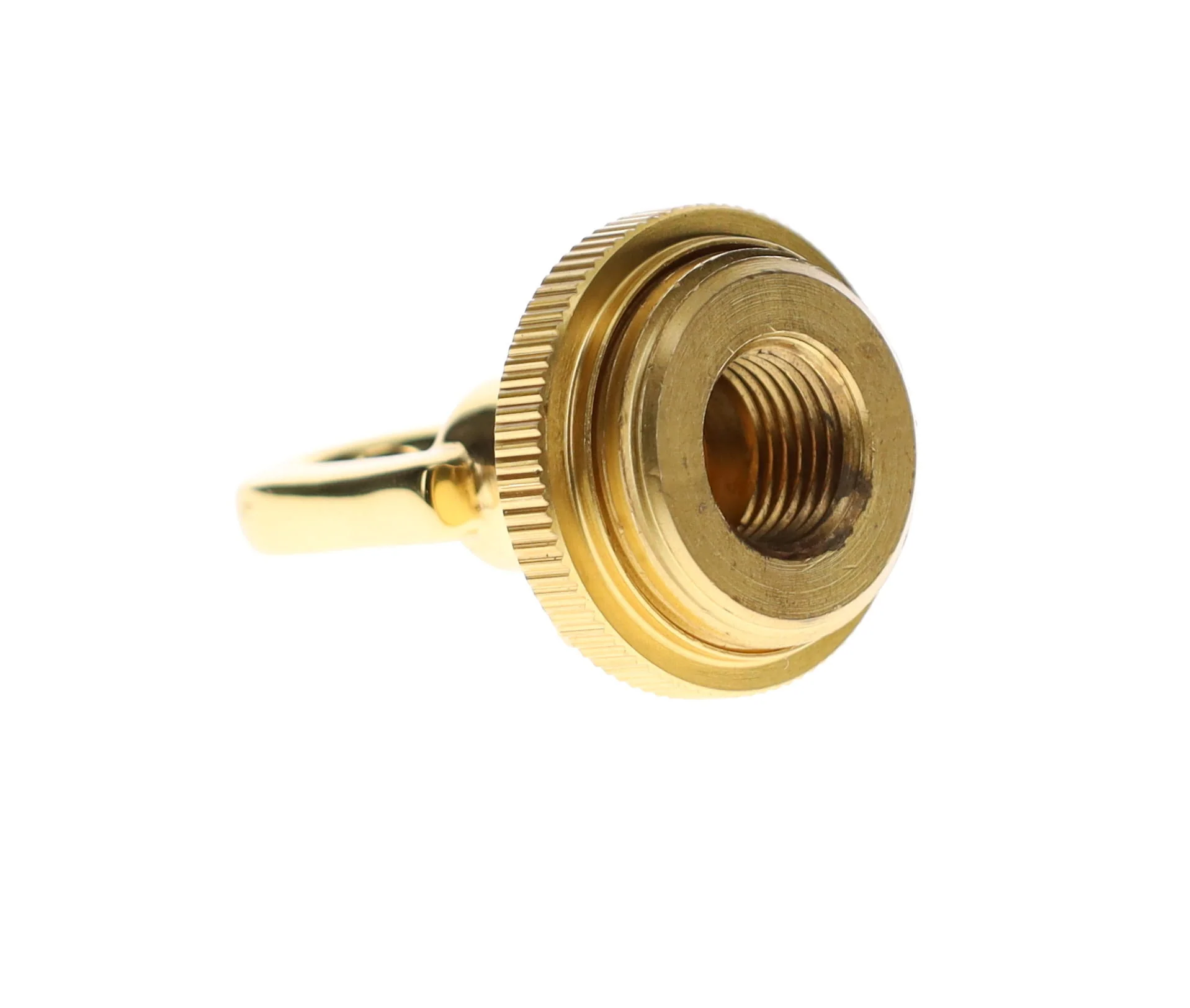 Cast Brass Polished & Lacquered Screw Collar Canopy Set, 1/4 F Tap, Mounting Hardware Kit (10951) - Image 5
