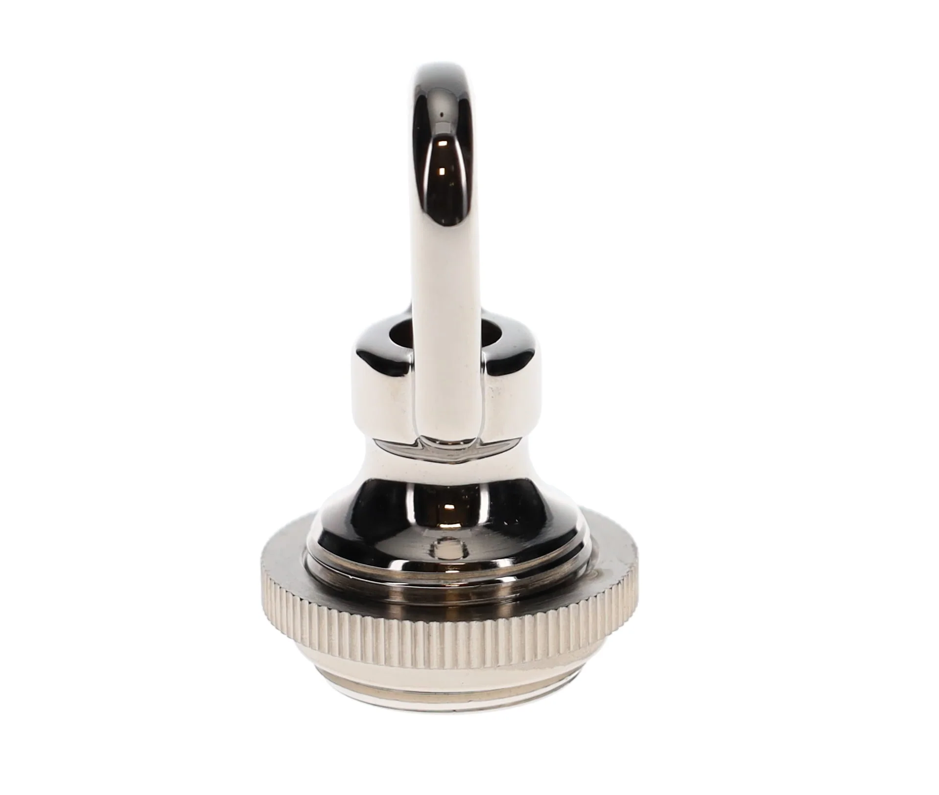 Cast Brass Nickel Screw Collar Canopy Set, 1/4F Tap, Mounting Hardware Kit (10951N) - Image 3