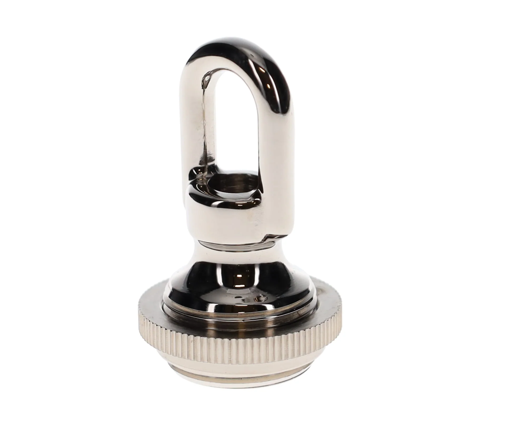Cast Brass Nickel Screw Collar Canopy Set, 1/4F Tap, Mounting Hardware Kit (10951N) - Image 4