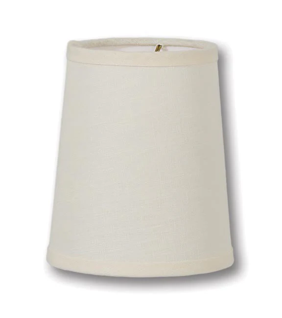 Chandelier Deep Drum Shade, Eggshell Color Linen (00717EE)