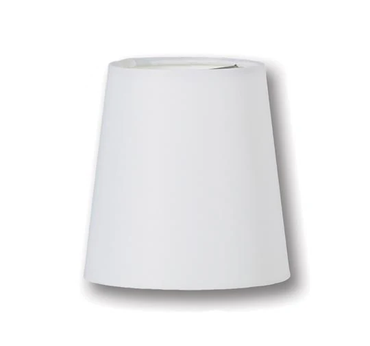 Chandelier Empire Hardback Shades, White Microfiber Chiffon (00695W)