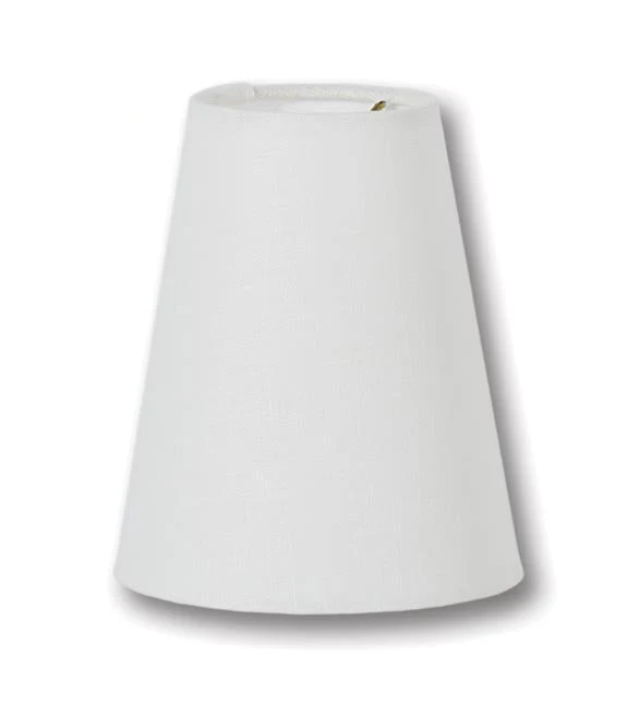 Chandelier Shade, Tapered Deep Empire, Off White Linen (00715WE)