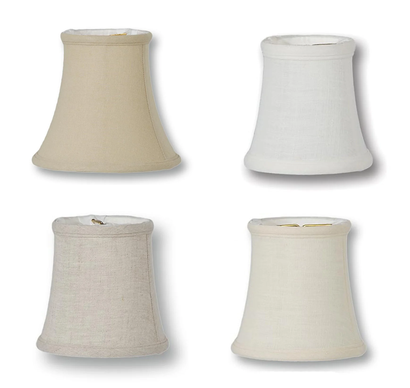 Chandelier Shades Mini Bell- Fine Linen (00681F)