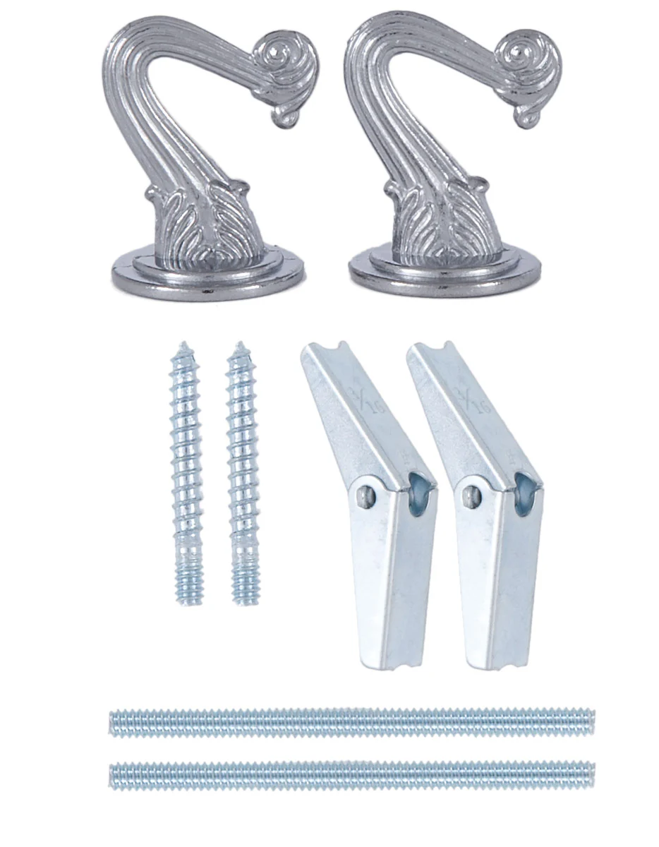 Chrome 2 Hook Swag Lamp Kit (21111N)