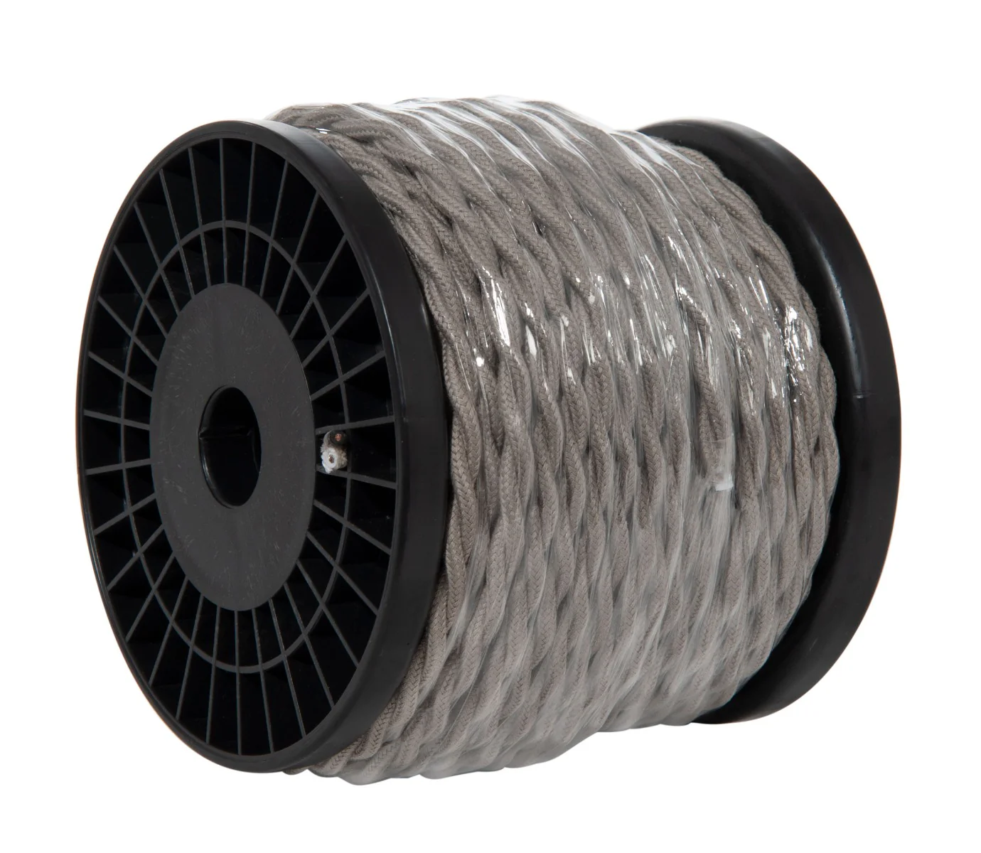 Clay Color 18 Gauge 2-Wire Cotton Covered Twisted Pair Lamp Cord, Choice of Length (46662CL) - Image 2