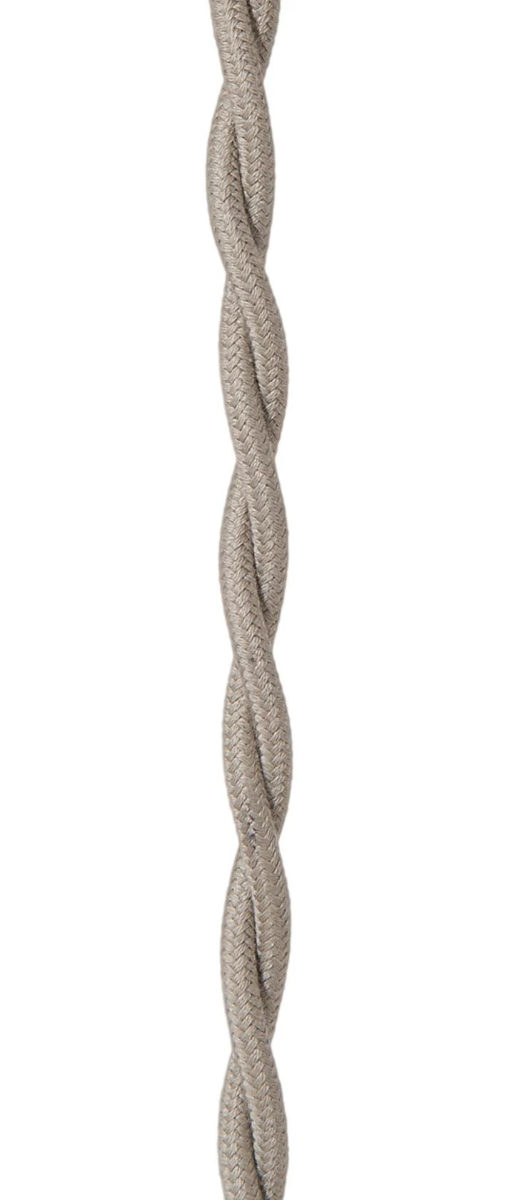 Clay Color 18 Gauge 2-Wire Cotton Covered Twisted Pair Lamp Cord, Choice of Length (46662CL) - Image 3