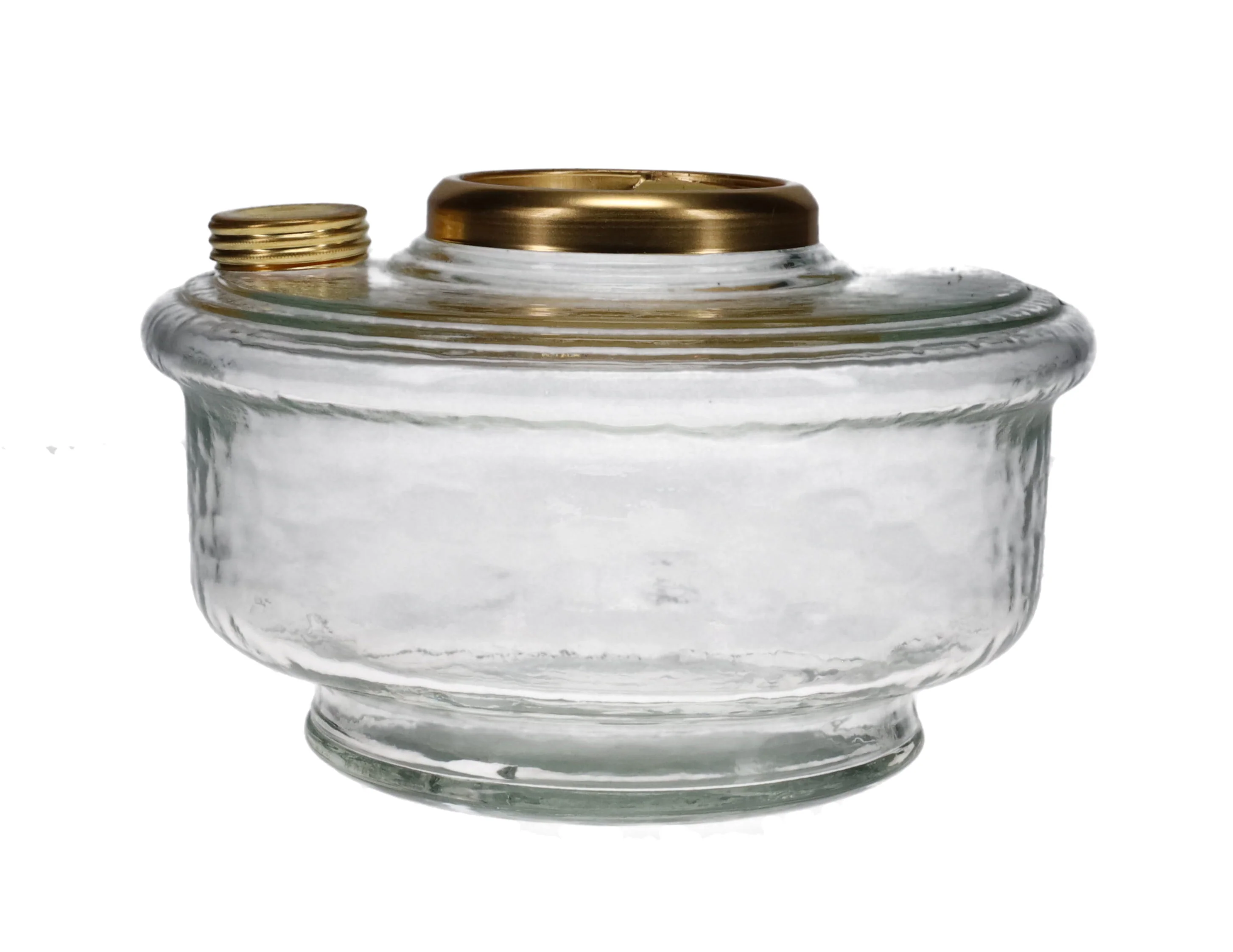 Clear Aladdin Genie III Oil Lamp Fount with Brass Cap and Ring (R067) #50170