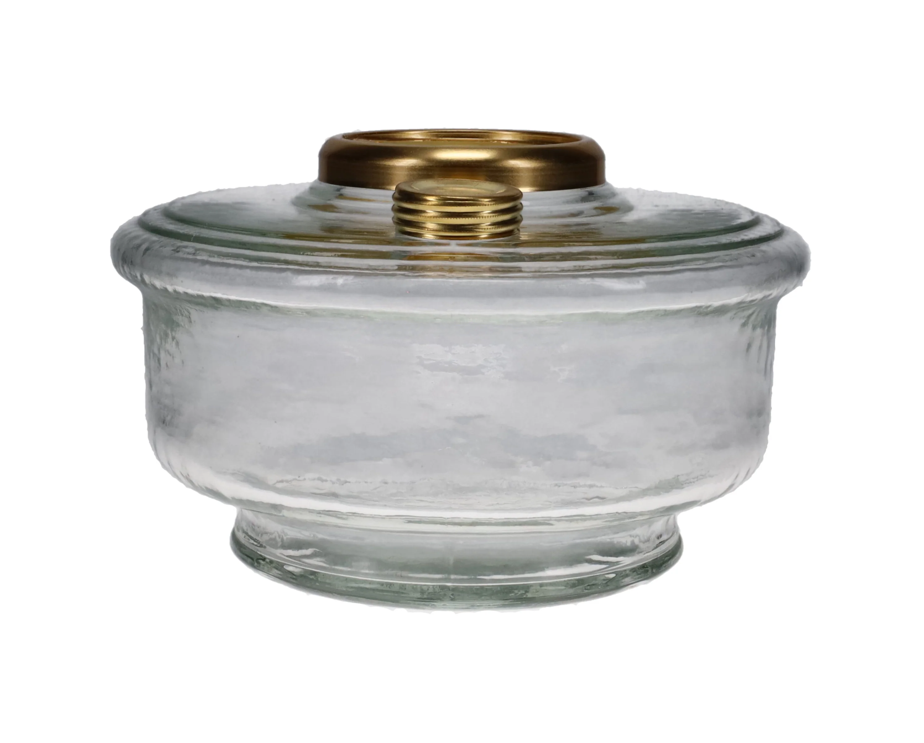 Clear Aladdin Genie III Oil Lamp Fount with Brass Cap and Ring (R067) #50170 - Image 2