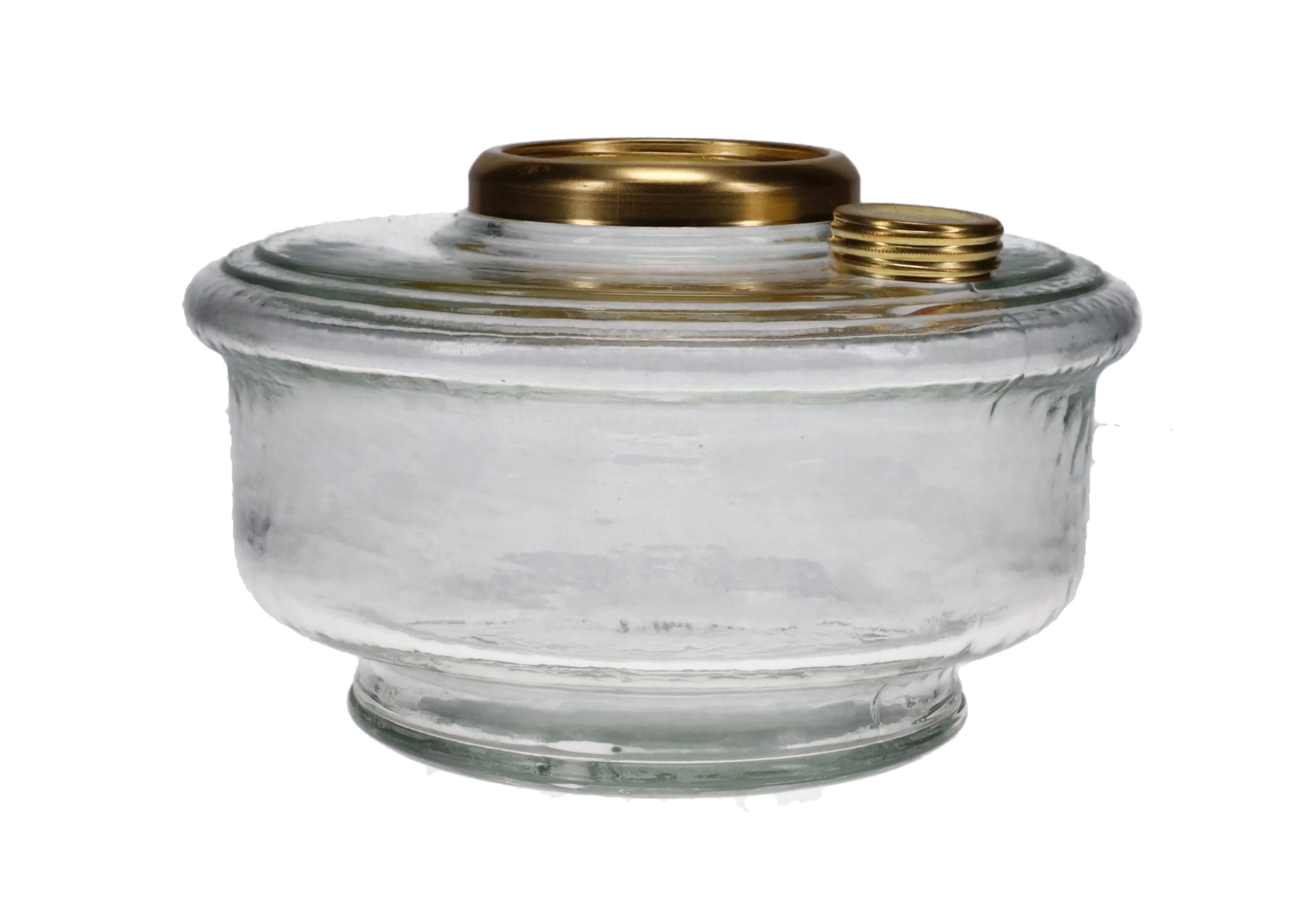 Clear Aladdin Genie III Oil Lamp Fount with Brass Cap and Ring (R067) #50170 - Image 3