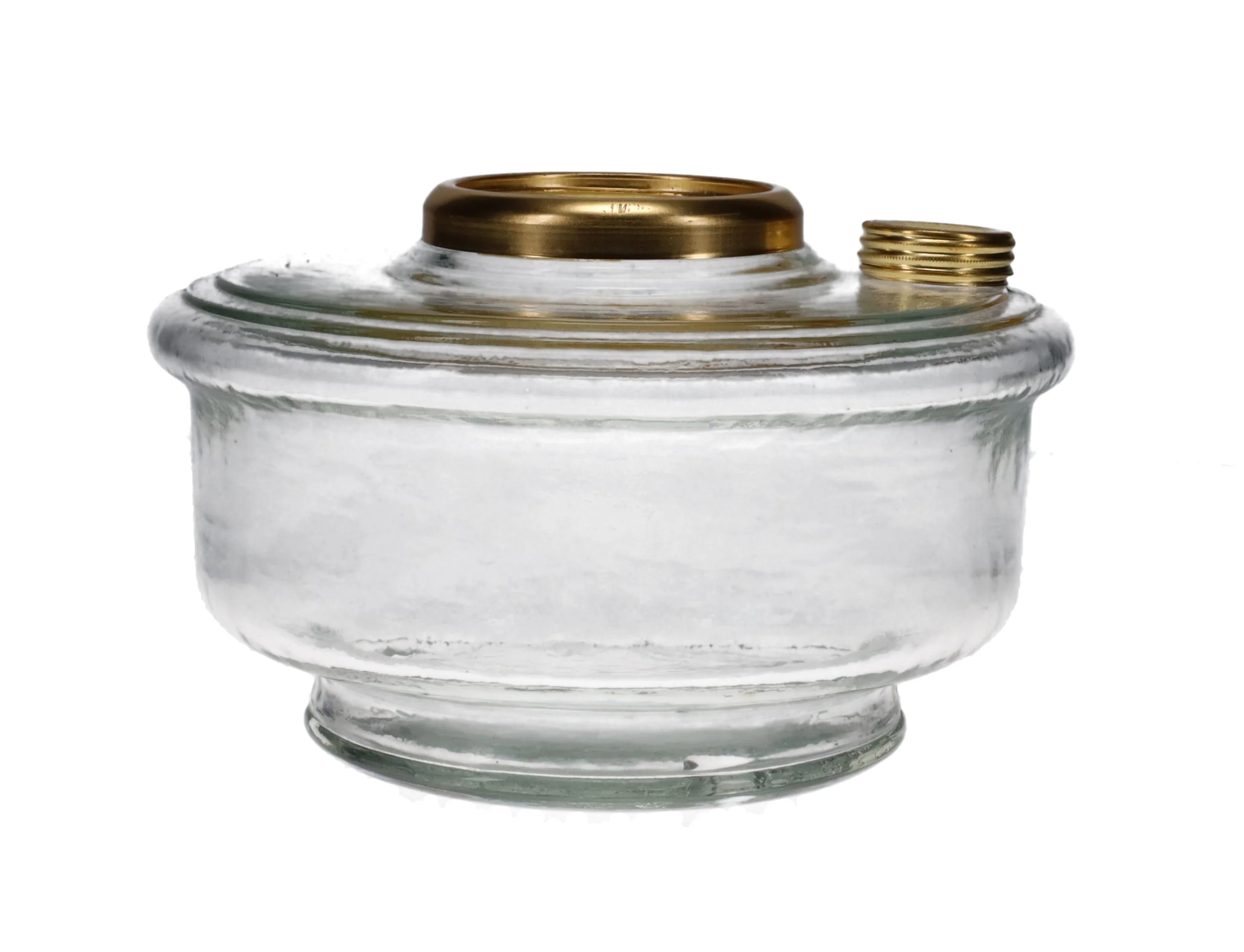 Clear Aladdin Genie III Oil Lamp Fount with Brass Cap and Ring (R067) #50170 - Image 4