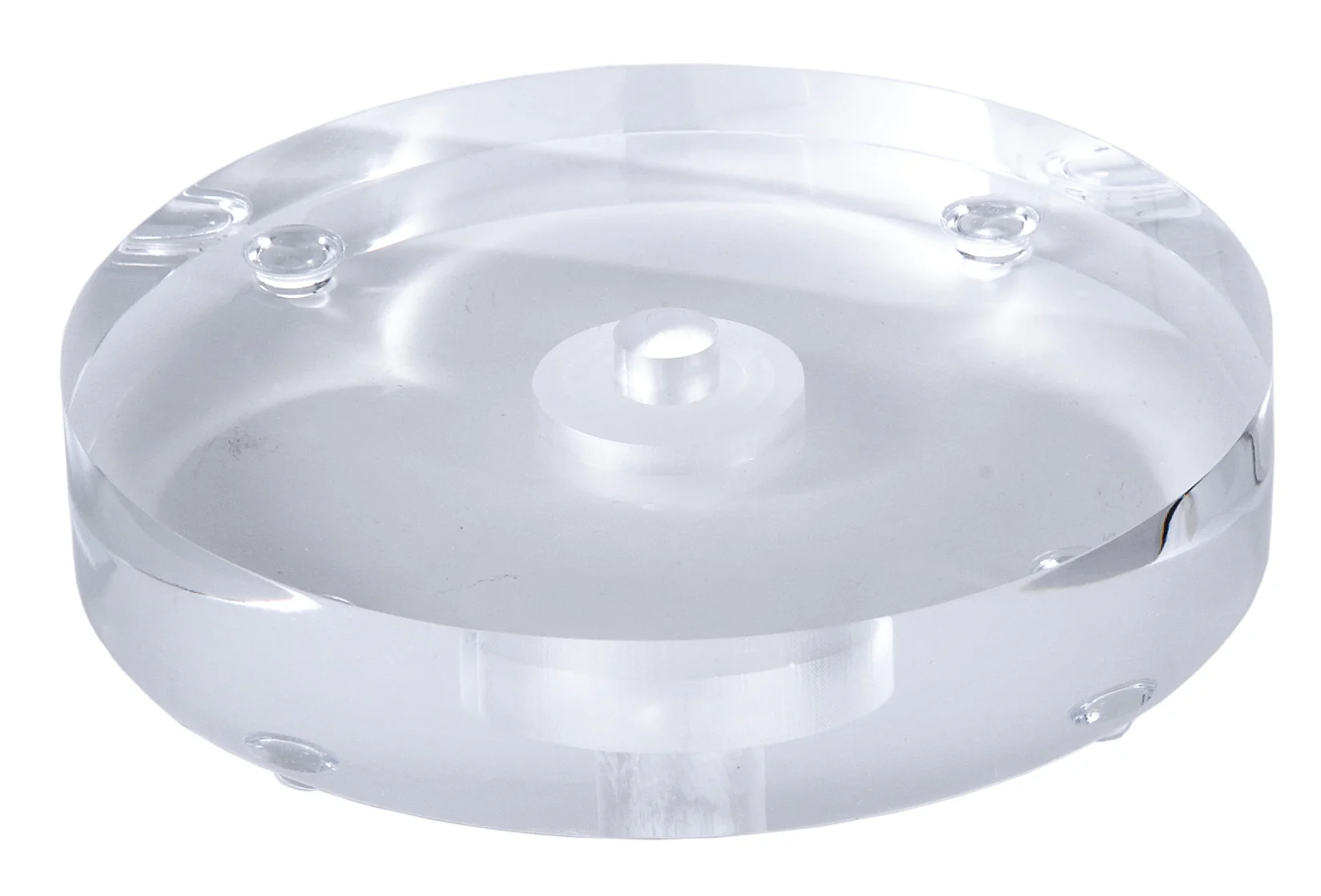 Clear Footed Acrylic Lamp Base - CHOICE of 4 Sizes (10295)