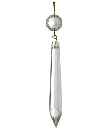 Clear French U-Drop Prism, available in sizes 3", 4", or 5" (54062)