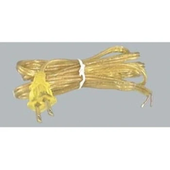 Clear Gold, 18/2 Plastic Covered Lamp Cord - Wire Sets, CHOICE OF 5 LENGTHS (46702) - Image 2