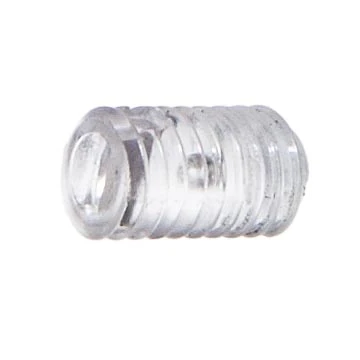Clear Hard Polycarbonite Set Screw, 25/64 Inch Long (21235C)