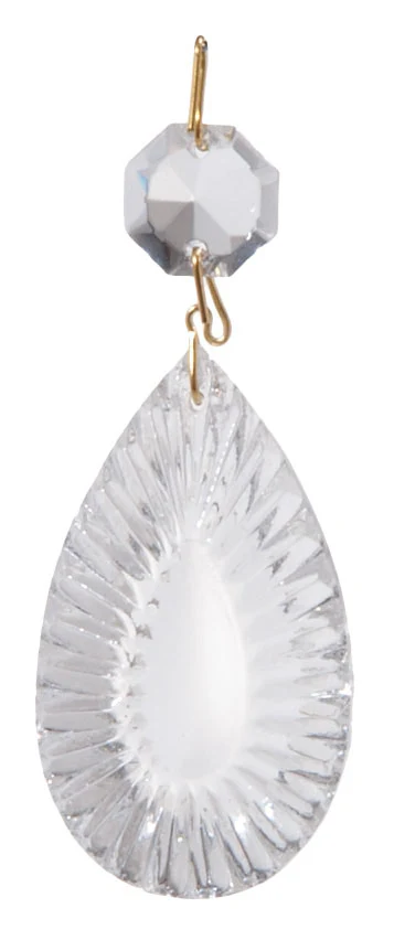 Clear Pendalogue, Fire Polished, your choice of 1-1/2" or 2" sizes (54000)
