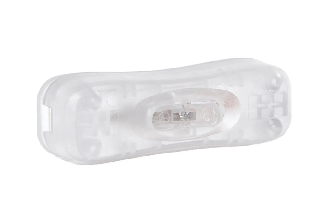 3/4" Wide Clear Plastic In-Line Toggle Switch For SPT 1 and 2 v (48427C) - Image 2