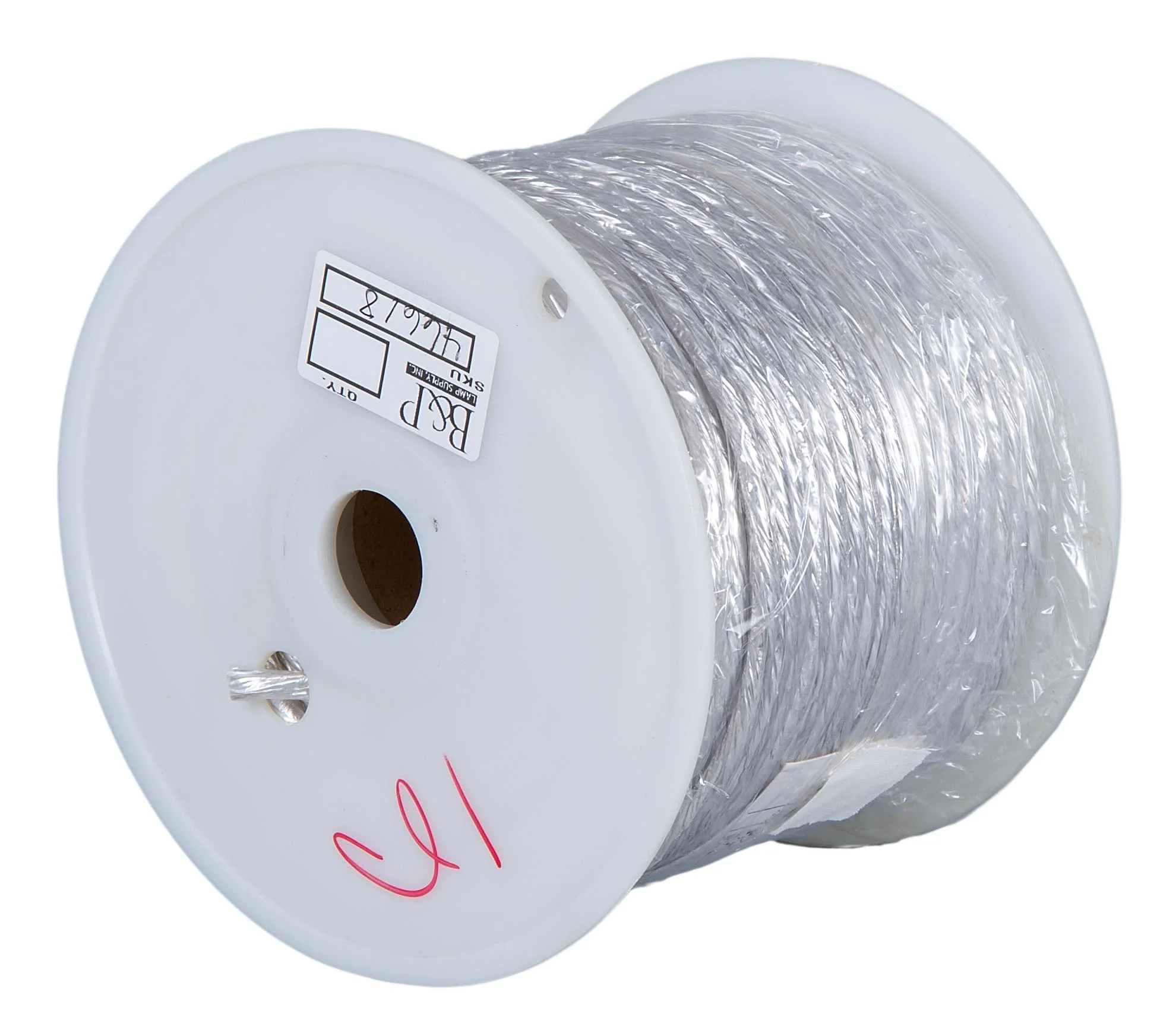 Clear PVC Covered 3-wire Medium Duty Spooled Lamp Cord - Wire (46618) - Image 2