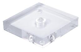 Clear Square Acrylic Footed Lamp Bases - CHOICE of 3 Sizes (10230)