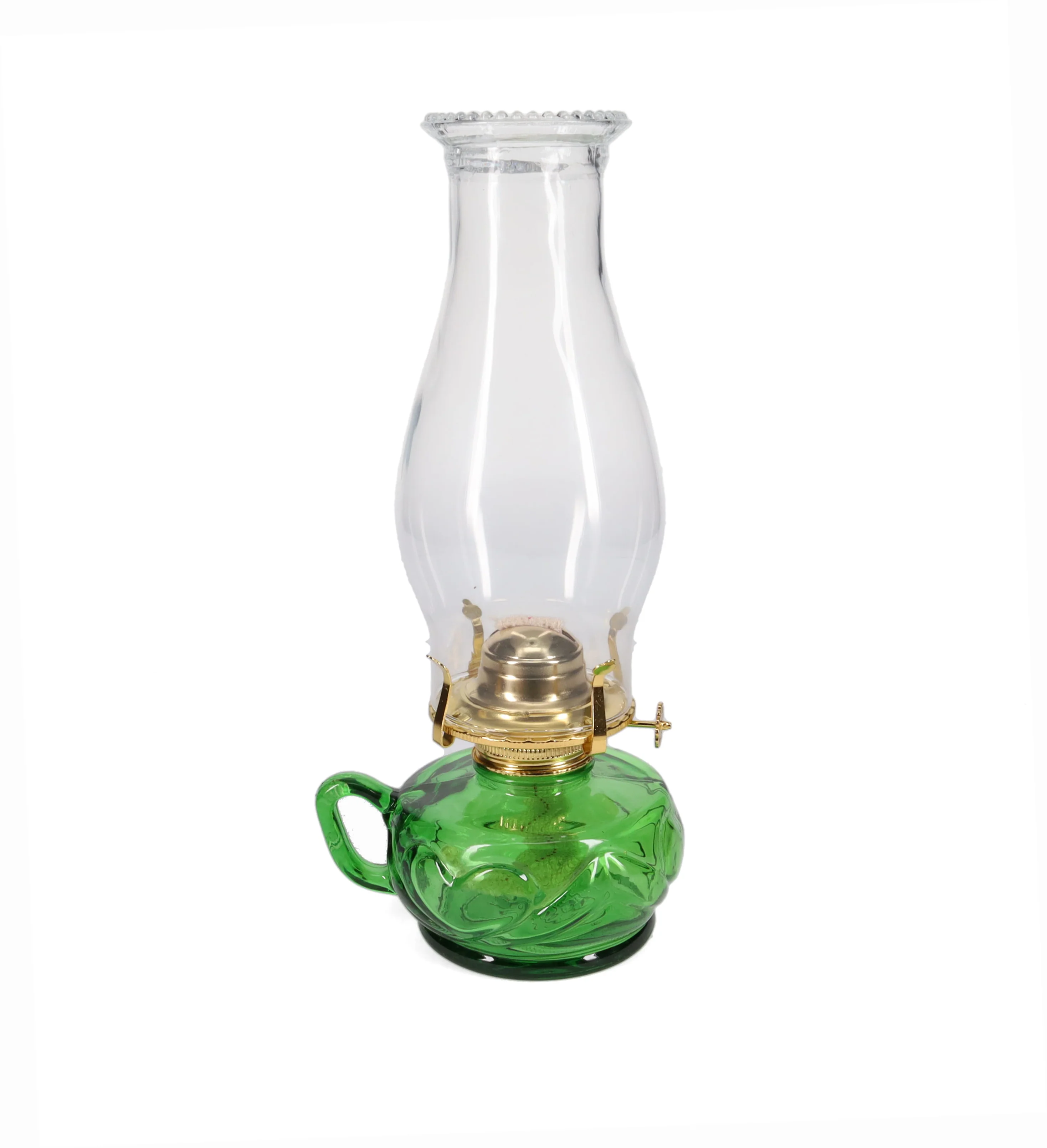 Green United Hearts Finger Lamp with Brass Plated Hardware (67470GB)