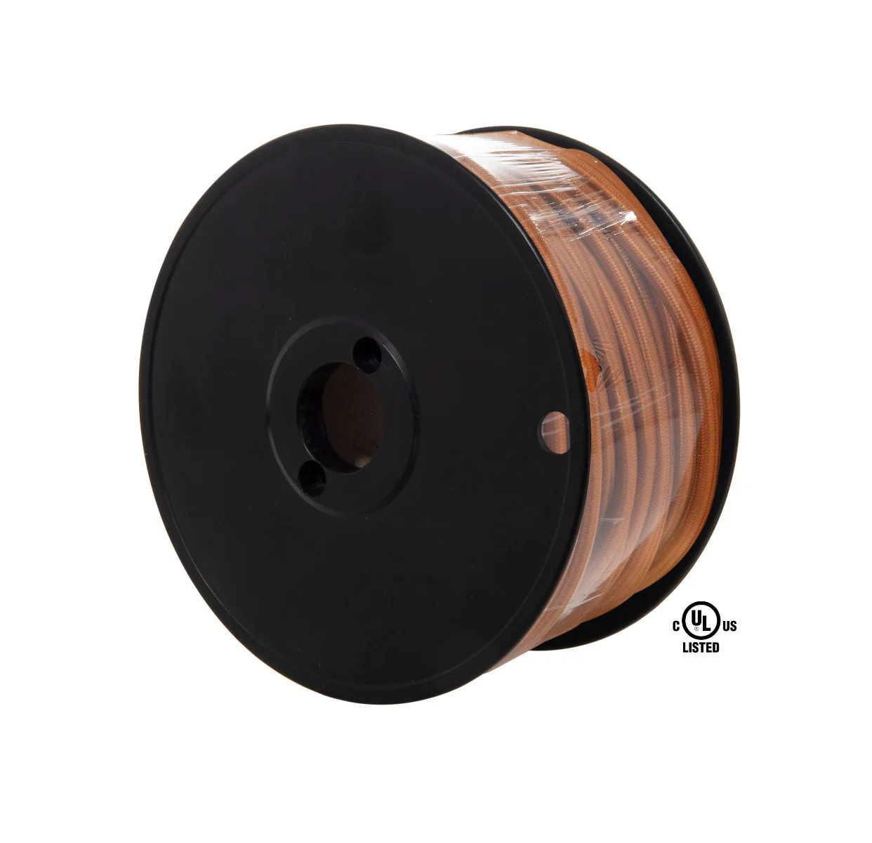 Copper Color Rayon 18/3 SVT-B Covered Fabric Lamp Cord, 3-Wire, Choice of Length (46591) - Image 2