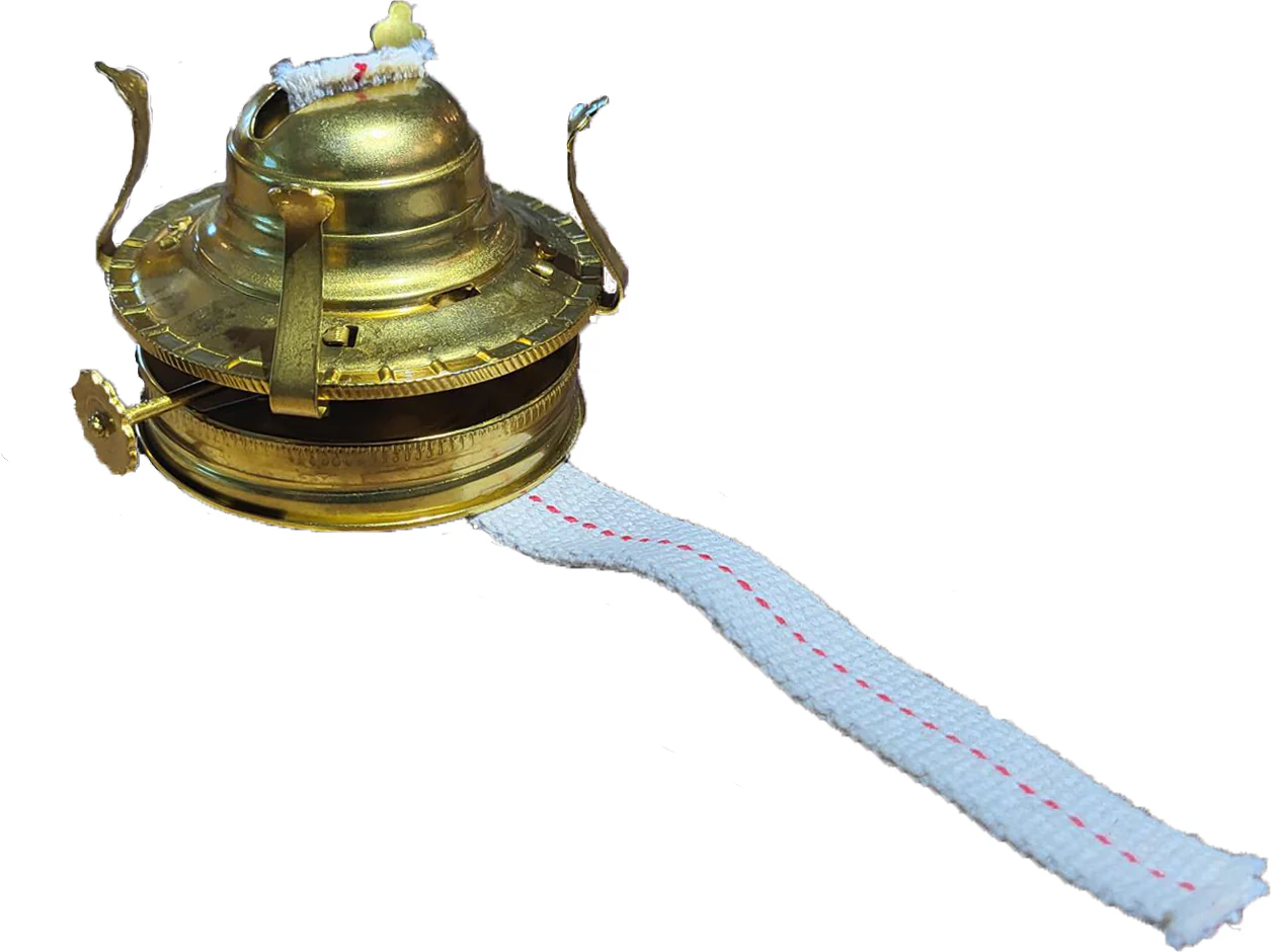 #2 Size Weathered Brass Burner with Mason Jar Collar (30286WB) - Image 2