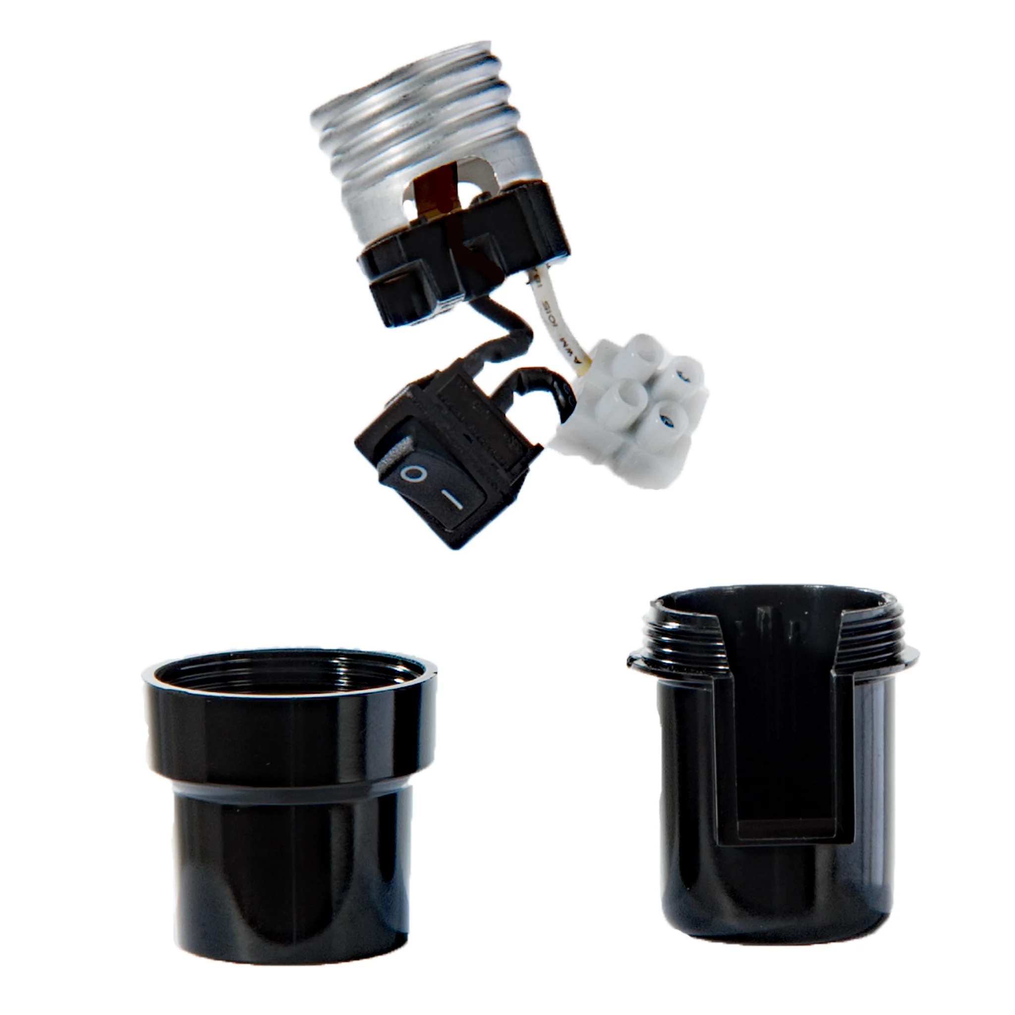 Plastic Rocker Switch Socket, Medium Base E26 (47670) - Image 2