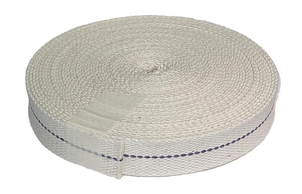 1" Wide, No. 2 Queen Size, Hattersley Kerosene Lamp Wicks in 10-meter Roll