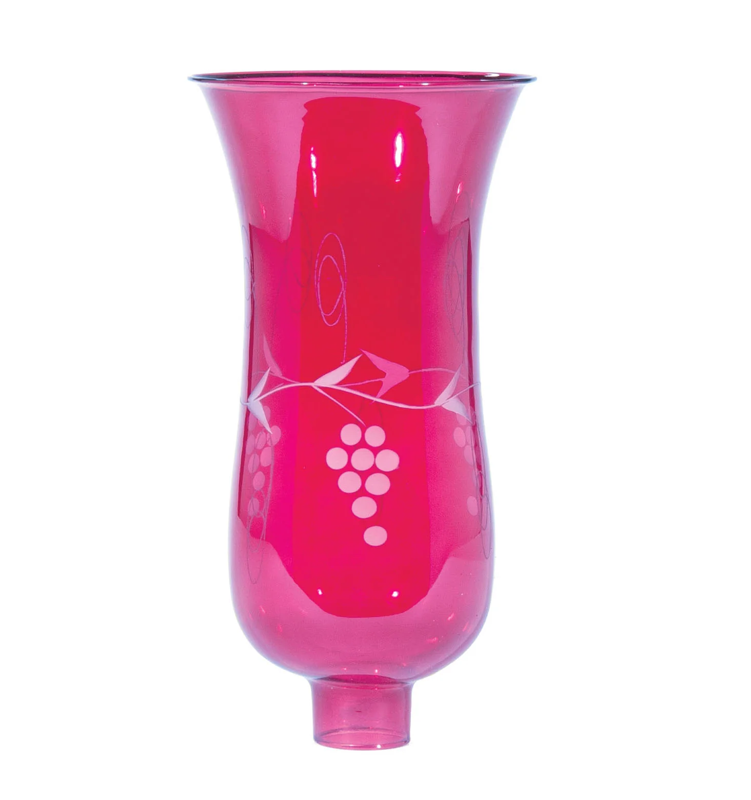 Cranberry Hurricane Shade or Globe Cut Grapes Design, 1-5/8" Fitter Size (08740) - Image 4