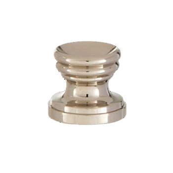 5/8" Tall Cup Shaped Design, Base Only Finial, Nickel Finish (20969N)