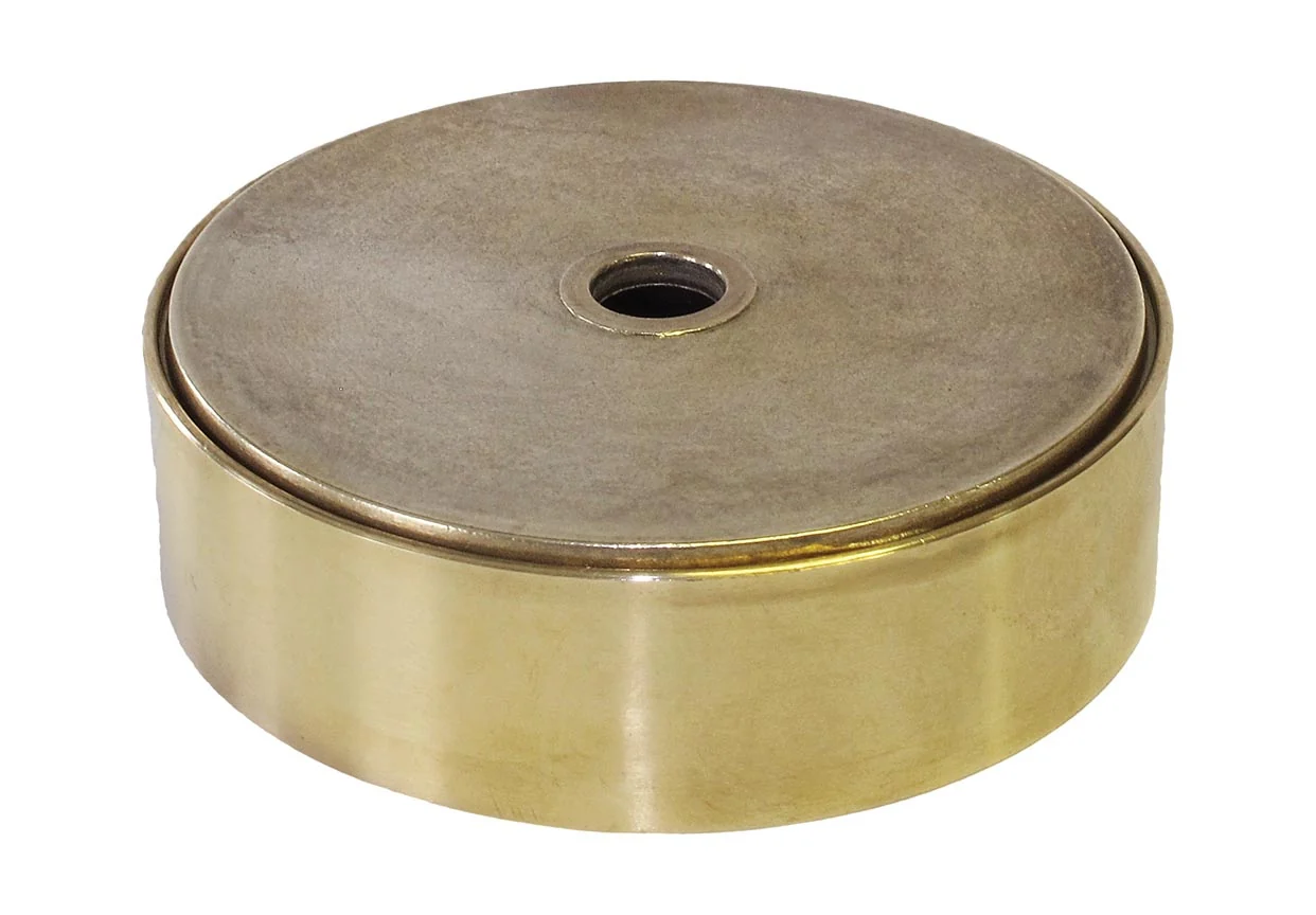 Die Cast Brass Flat Cap for Cluster Body Center Ring - Choice of Fit (11528U) - Image 2