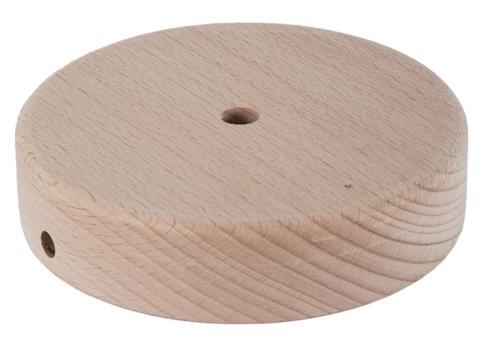 Disc Shaped Unfinished Wooden Lamp Base, Choice of Size 4 to 8" Dia. (10312U)