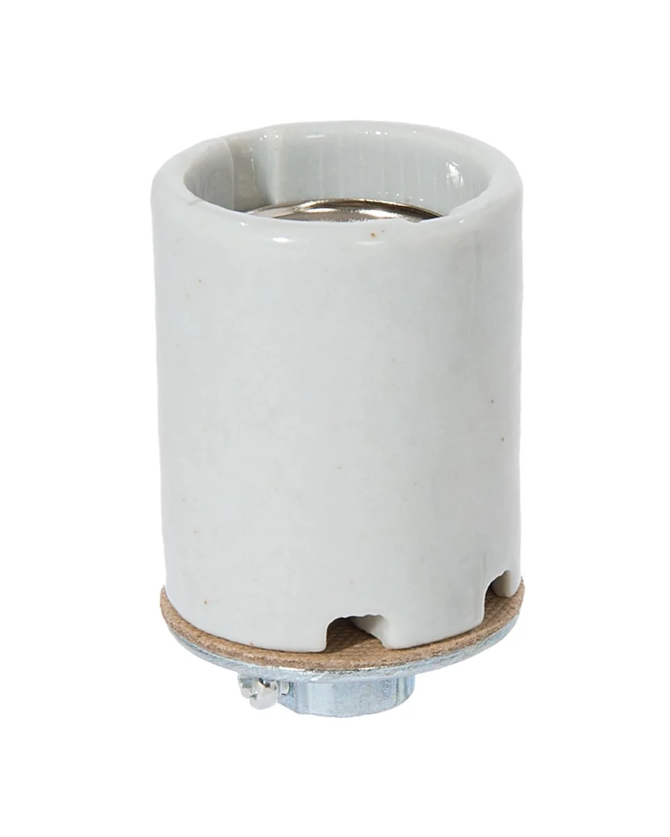 E-26 Keyless Glazed Porcelain Socket, 4KV Pulse Rated, 1/8IPS (47754)