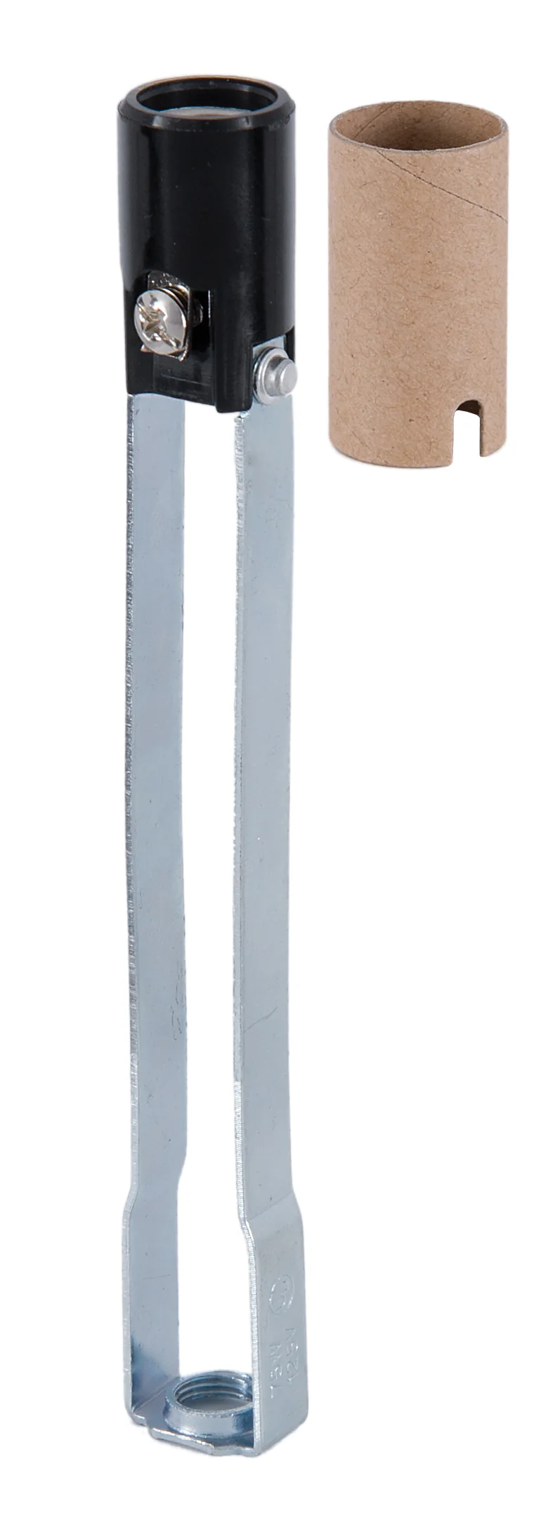 E12, Keyless Candelabra Socket With 1/8F Base, 6" Height (47627)