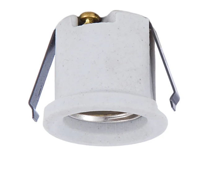 Edison Size Porcelain Socket With Clips (47711)