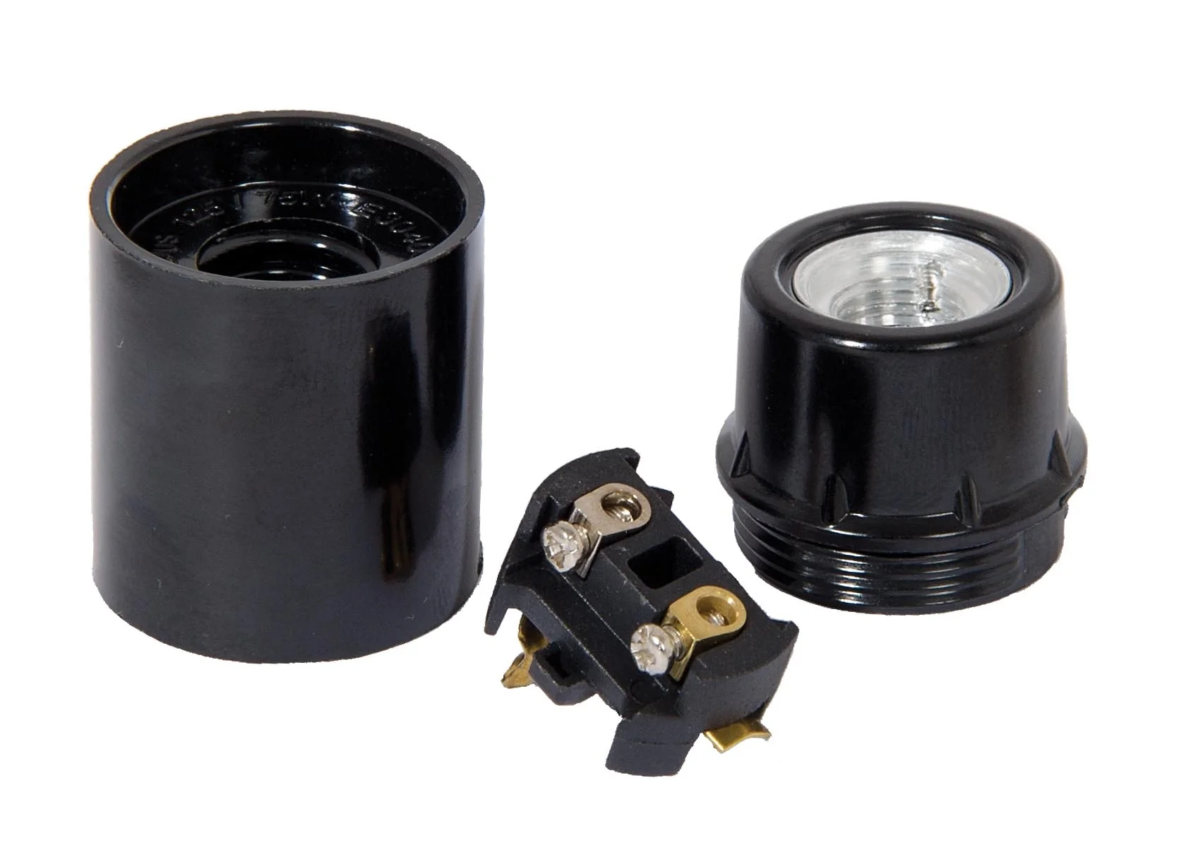Euro Style Candelabra Phenolic 3 Piece Smooth Socket (47648) - Image 2