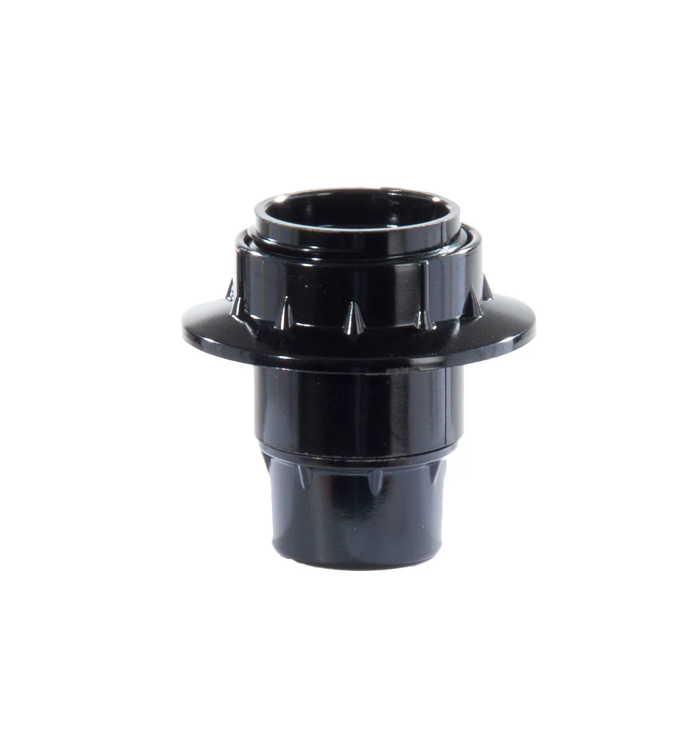 Euro Style Candelabra Phenolic 4 Piece Socket One Half Uno Thread with Ring and Shoulder (47647)