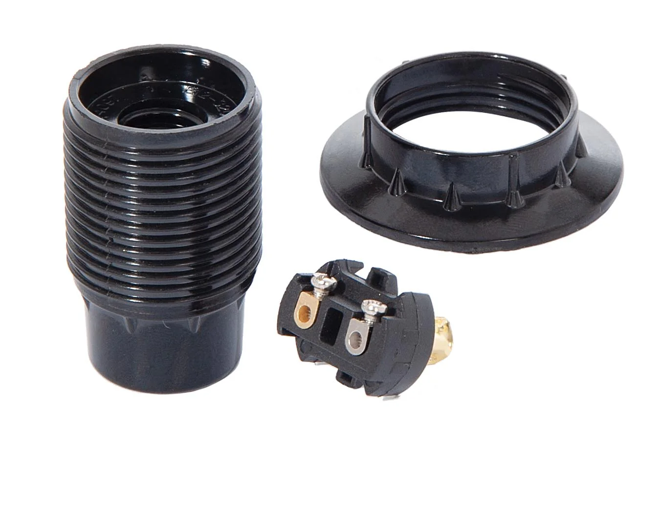 Euro Style E12 Phenolic Candelabra Lamp Socket (47646) - Image 2