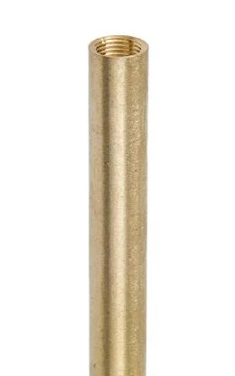 Female Threaded Lamp Pipe or Lamp Arms, Brushed Brass, Tapped 1/8F (22216U)