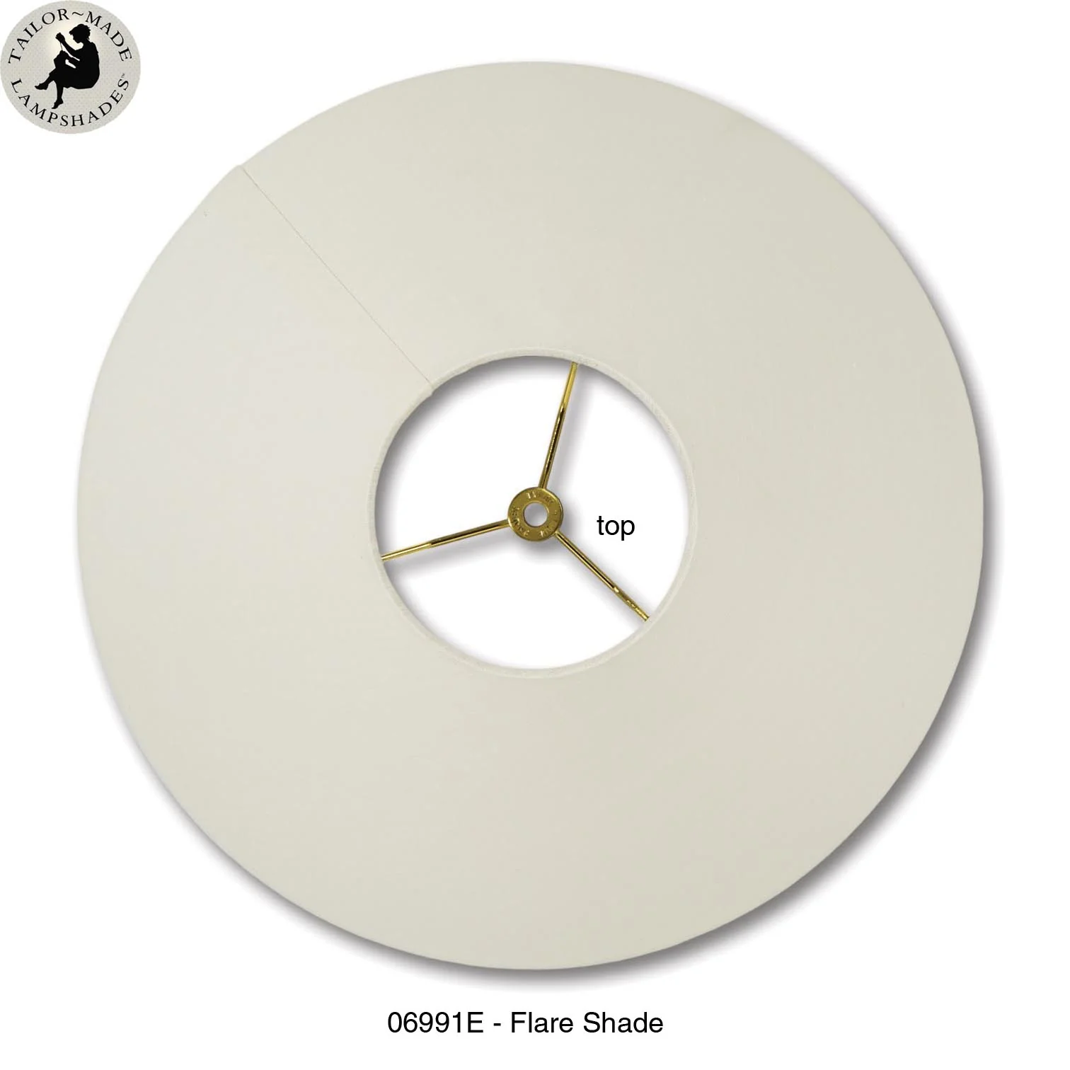 Flare Style Hardback Shades - Off White Color, 100% Fine Linen Material (06990F) - Image 2