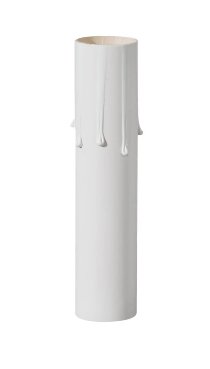 Matte White Paper Board Candle Cover, CANDELABRA Base, Choice of Size (19971T)