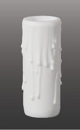 Matte White Color Polybeeswax MEDIUM Base Candle Cover, Choice of 4" or 6" Sizes (19912T) - Image 2